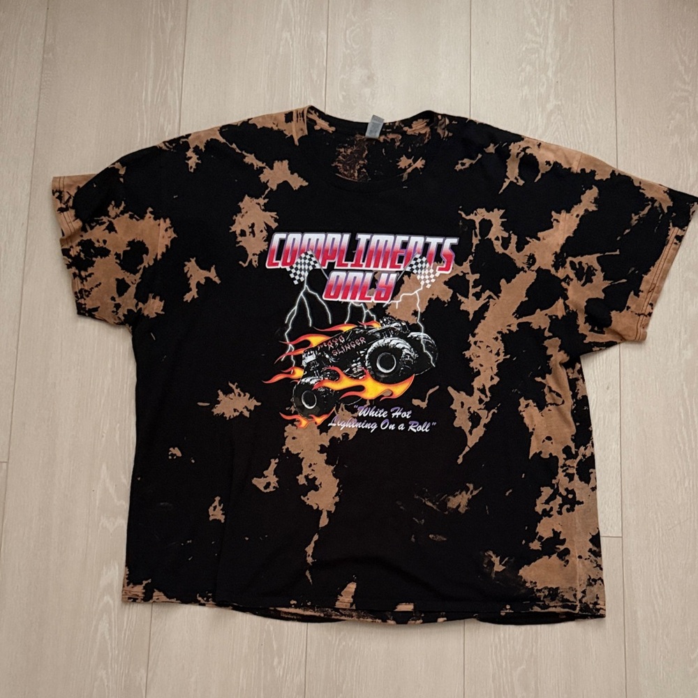 3/$10 Gildan Black and Brown Monster Truck Tee